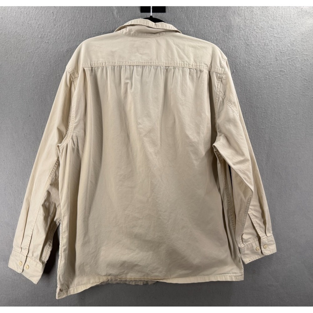 Vans Bayview Shirt Mens XXL Cream Shacket Skate Utility Y2K Chore Coat Work - Picture 4 of 11